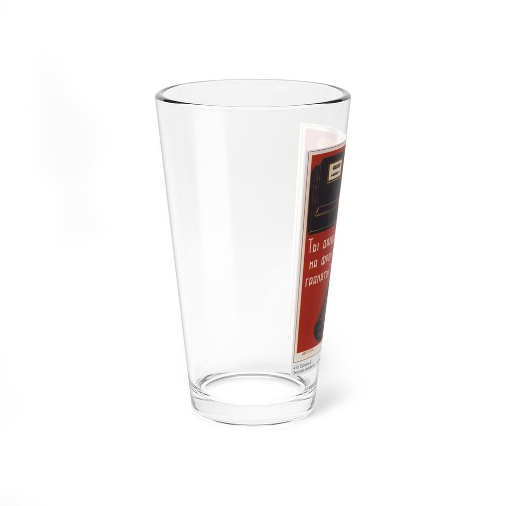 Soviet Era Poster 102 - Pint Glass 16oz