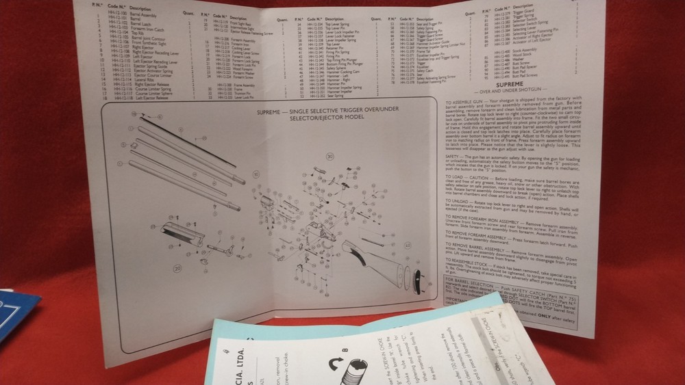Stoeger Over and Under Shotgun Owners Manual
