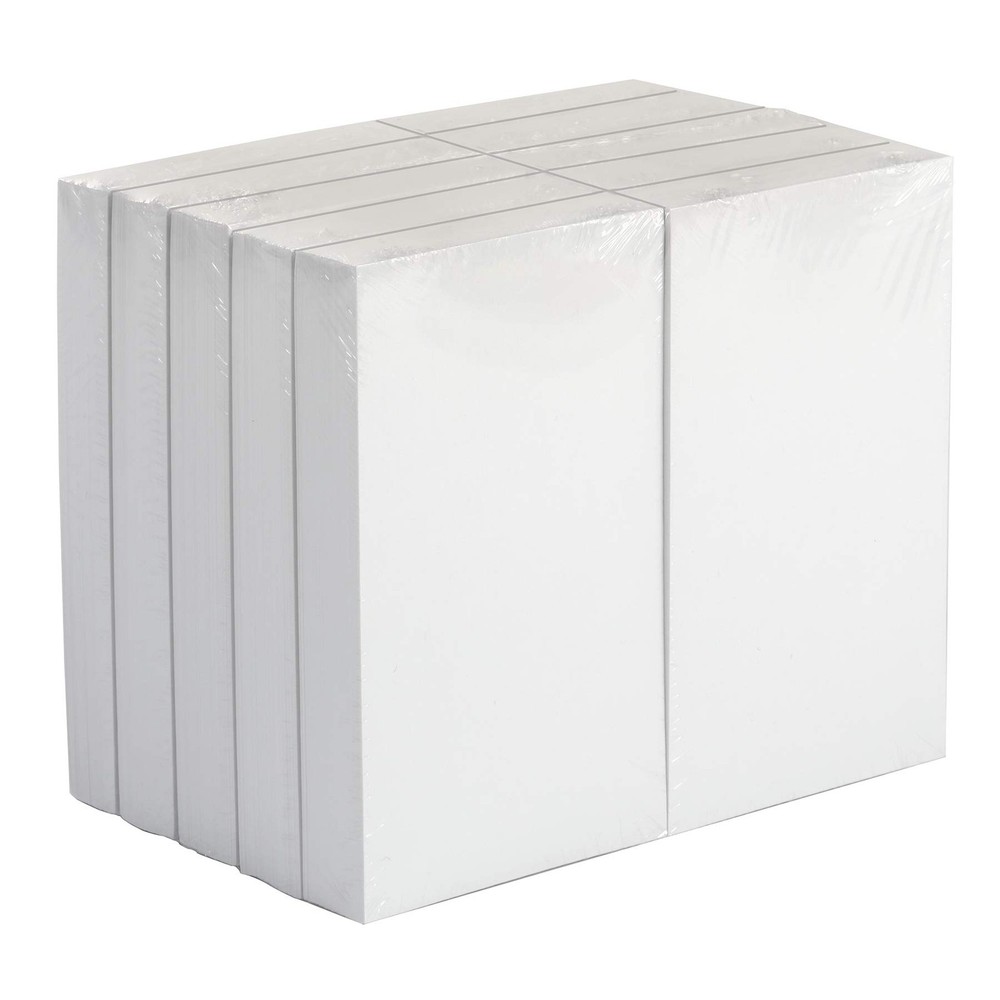 Amazon Basics Blank Index Cards for Studying 100 Count (Pack of 10), White