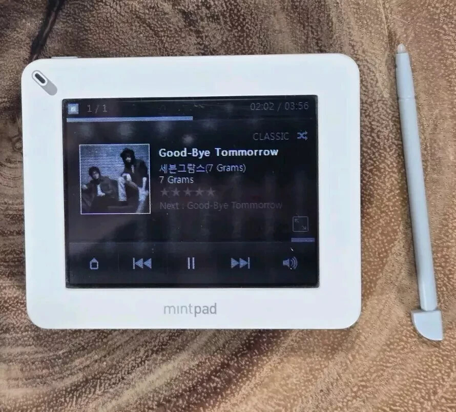MINTPASS MINTPAD (Iriver) 2.8-INCH TOUCHSCREEN WIFI WEB TABLET- White RARE