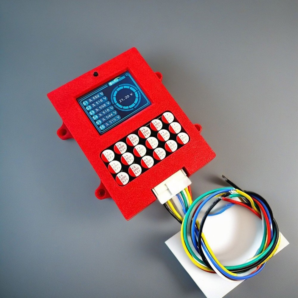 6S 5A Capacitor Active Balancer with Voltage Display LTO Battery EqualizercUsU