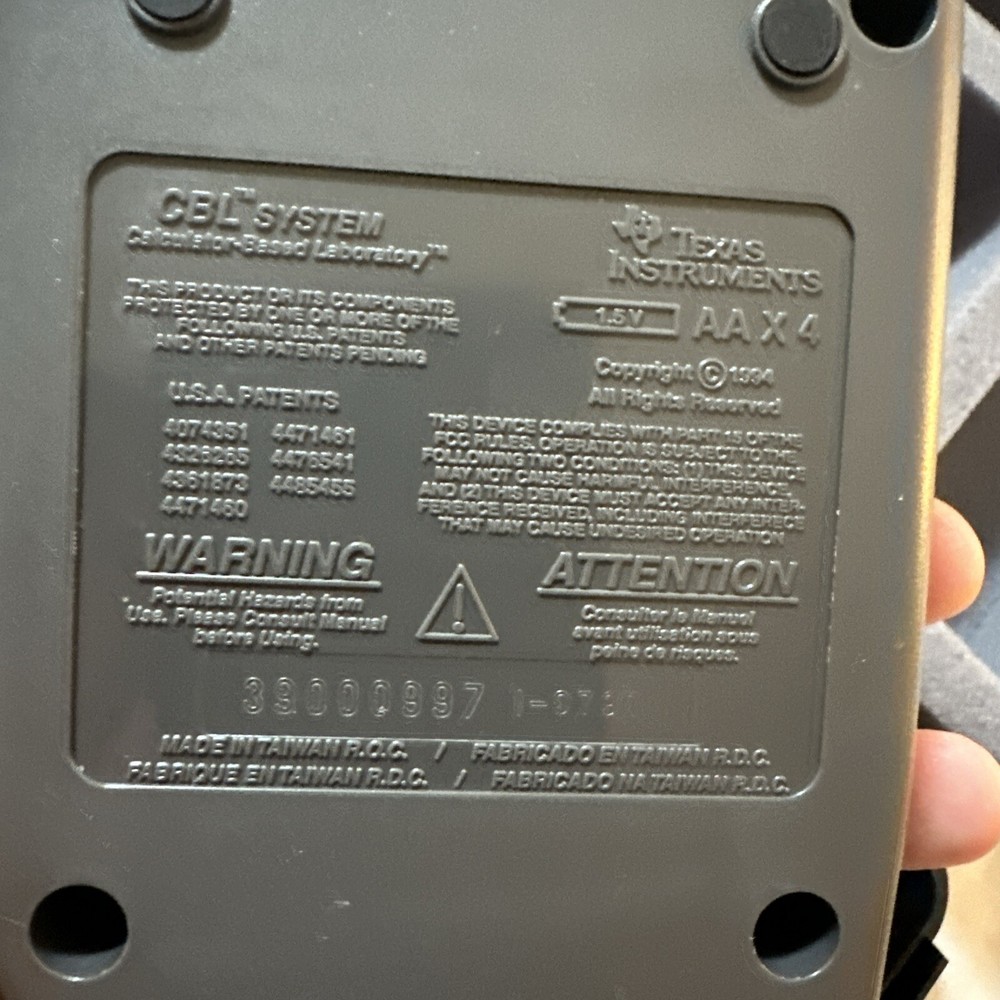 Texas Instruments CBL System Calculator-Based Laboratory Data Collector