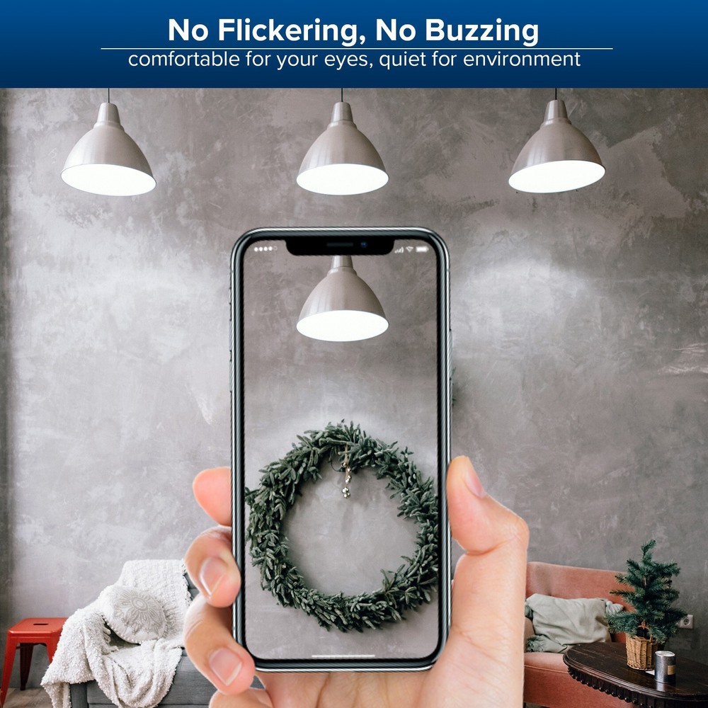 Dimmable LED Light Bulb 200W Equivalent A19 2500LM 5000K Daylight Bright White