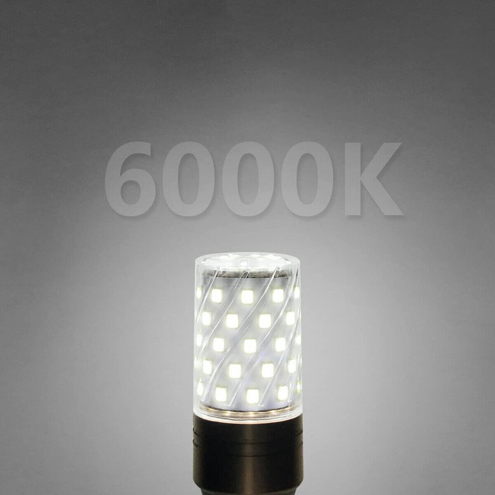 E12 White LED Corn Bulbs 16W Candelabra Ceiling Fan Light Bulbs Daylight 6000K