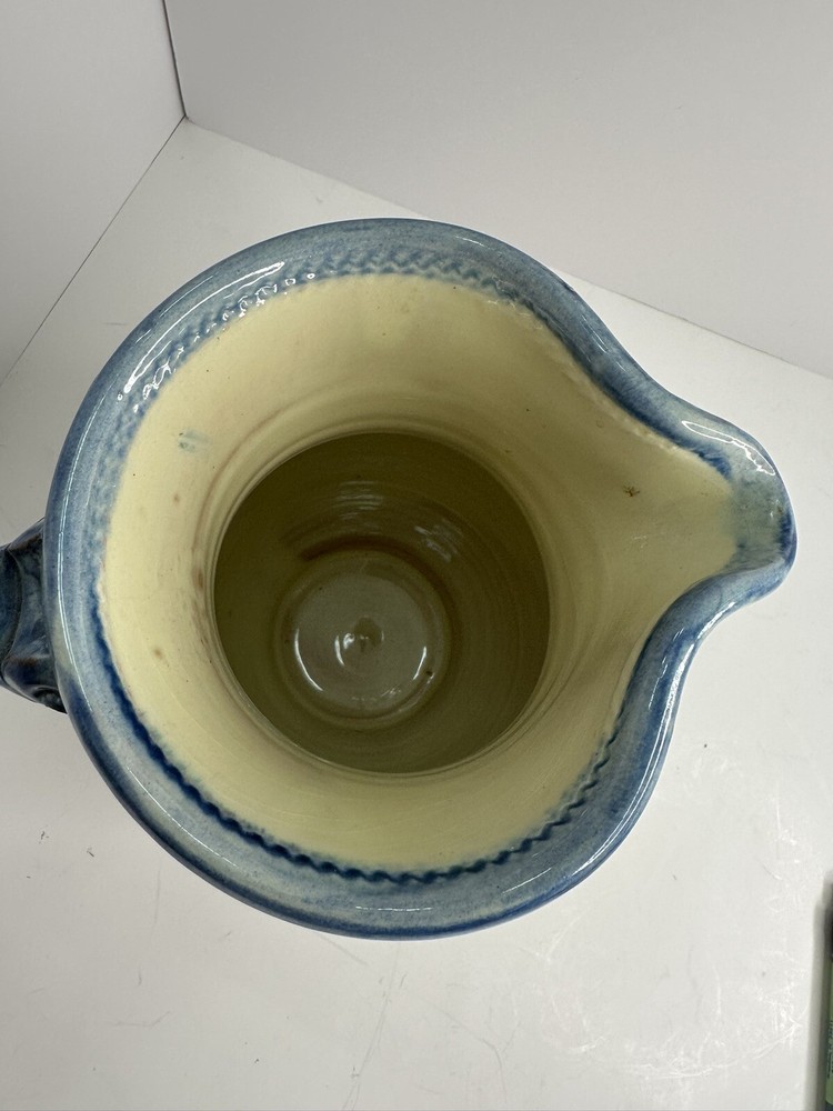 Art Studio Red Pottery Pitcher Signed By Artist