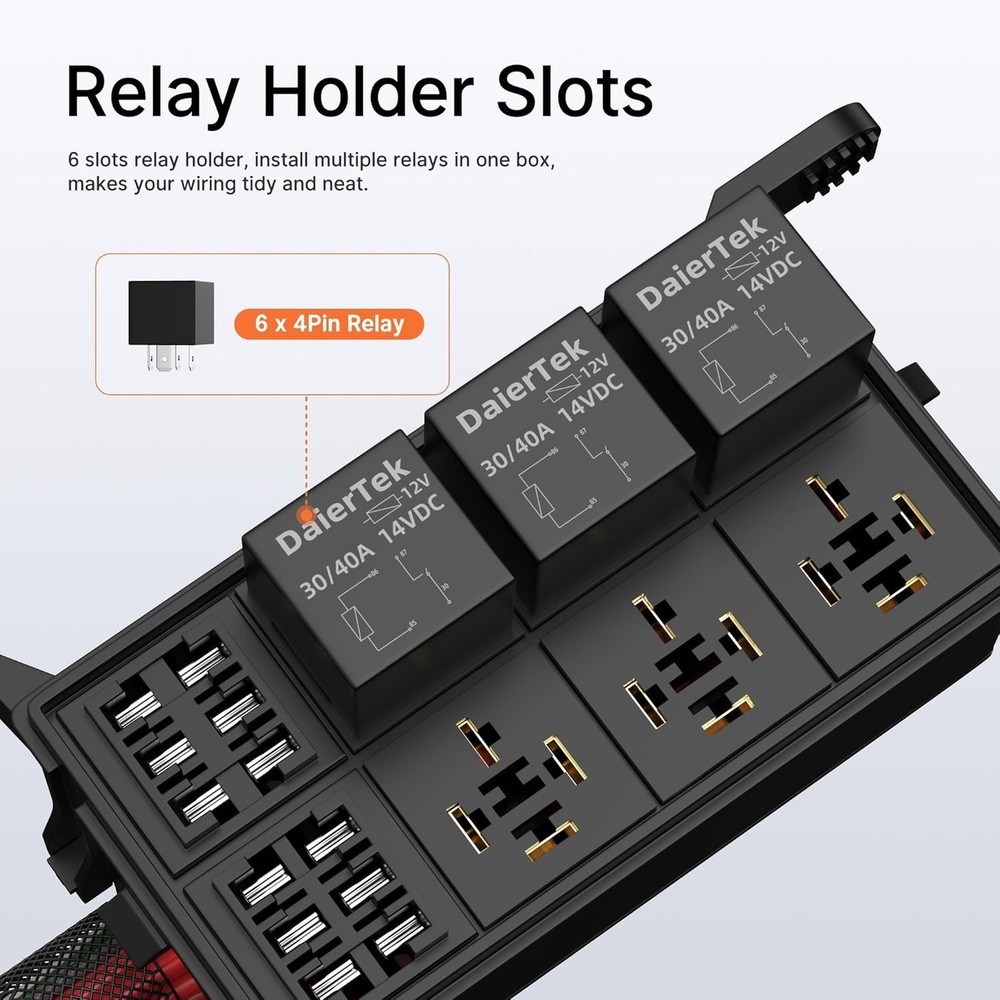 Panel Mount Relay Box with 6 Way Configuration for Safe Electrical Connections
