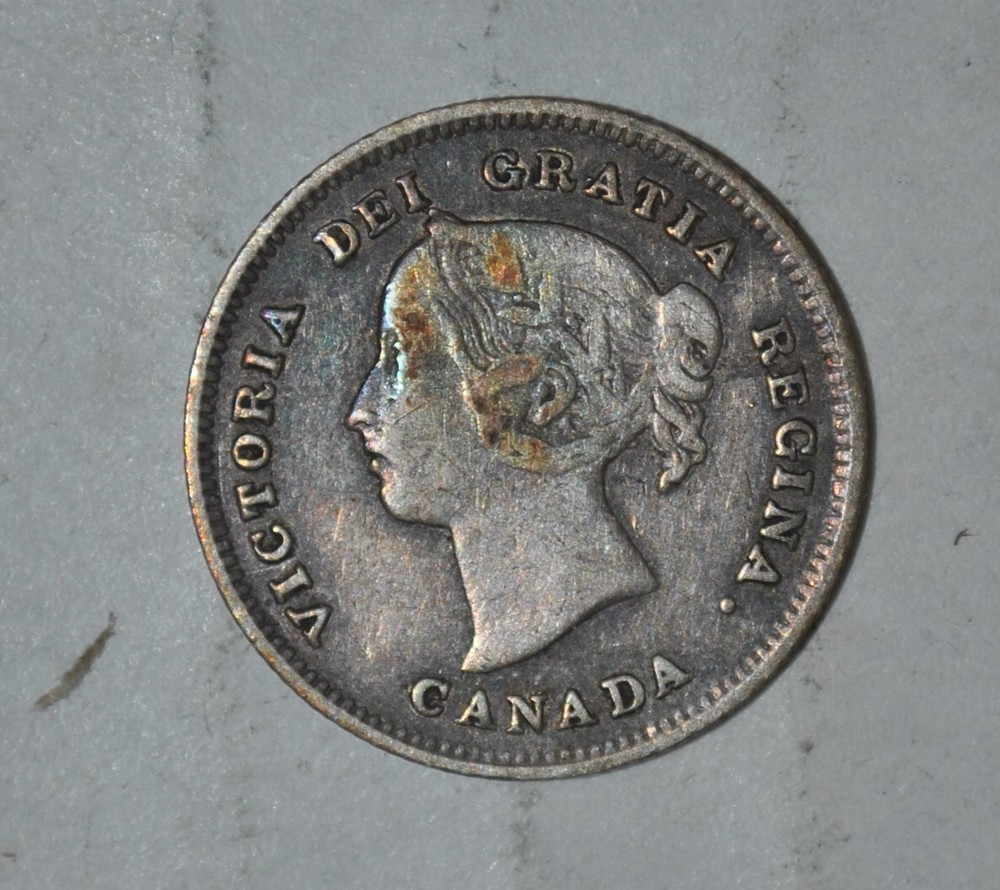 1891 Canada 5 cents VF {{{7281