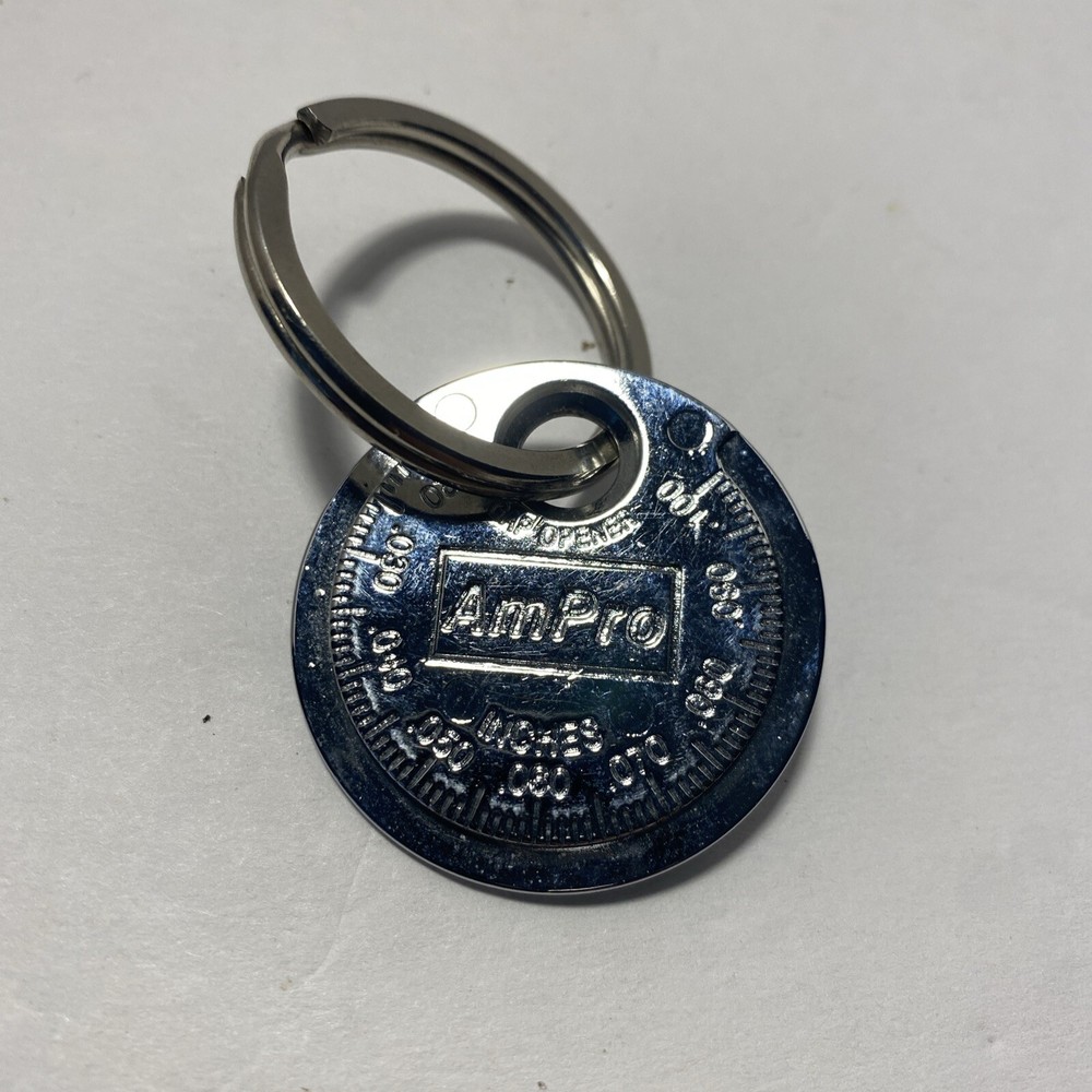 Am Pro Spark Plug Gap Tool Inches/Millimeters Keychain