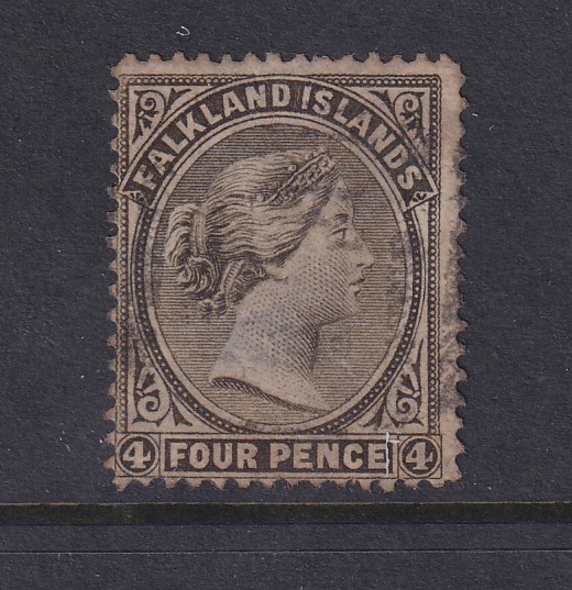 Falkland Islands, Scott 8 (SG 10), used (thin)
