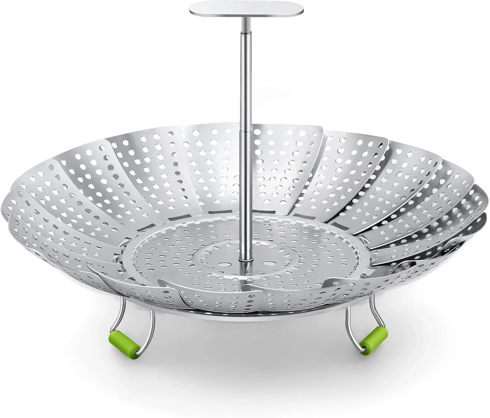 Steamer Basket, 3rd Generation Stainless Steel Vegetable Steamer with Extendable