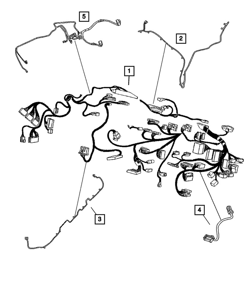 Genuine Mopar Instrument Panel Wiring 4607113AG
