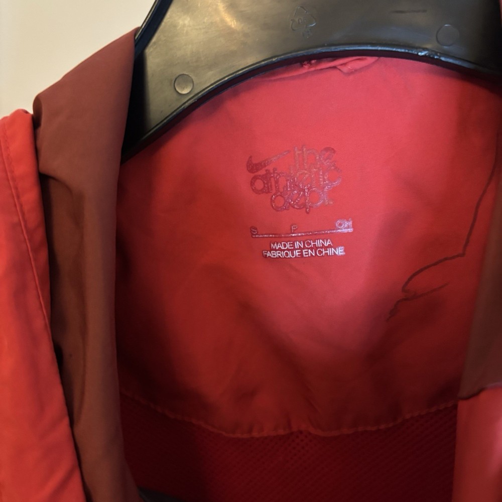 Nike Athletic Dept Red Hooded Windbreaker – Small