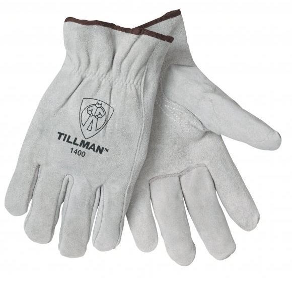 Tillman 1400MB White Shoulder Split Cowhide Drivers Gloves Medium 12 pack