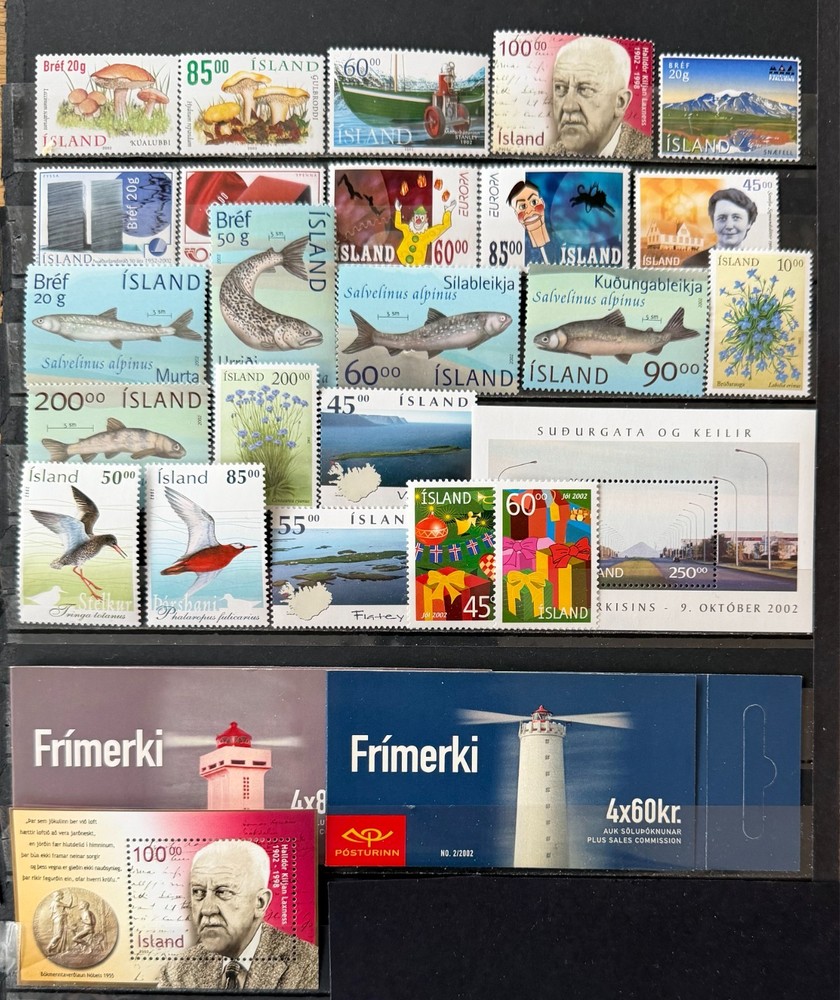 Iceland yearset 2002 MNH VF