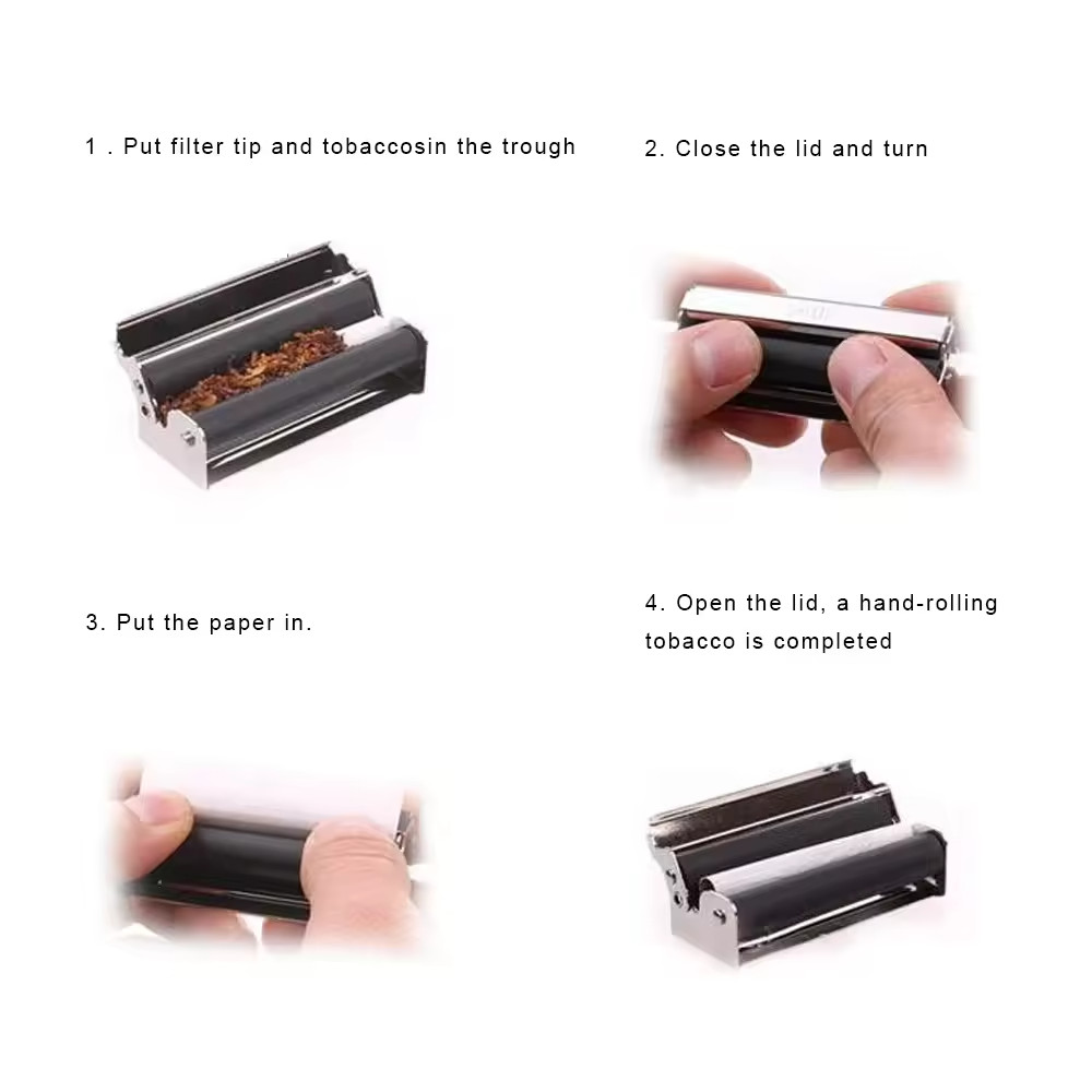 Portable Tobacco Roller Cigarette Maker Cigarette device 70mm Rolling Machine