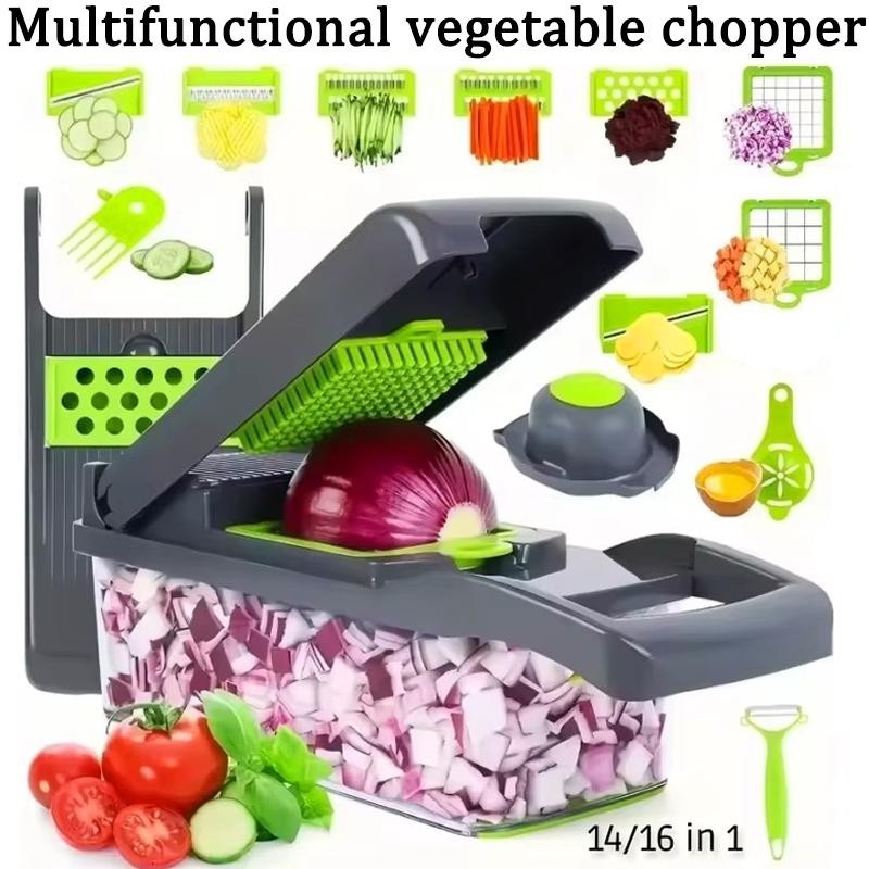 Household Multi-function Chopper Slicing Shredding and Dicing Fast Chopper 14pc