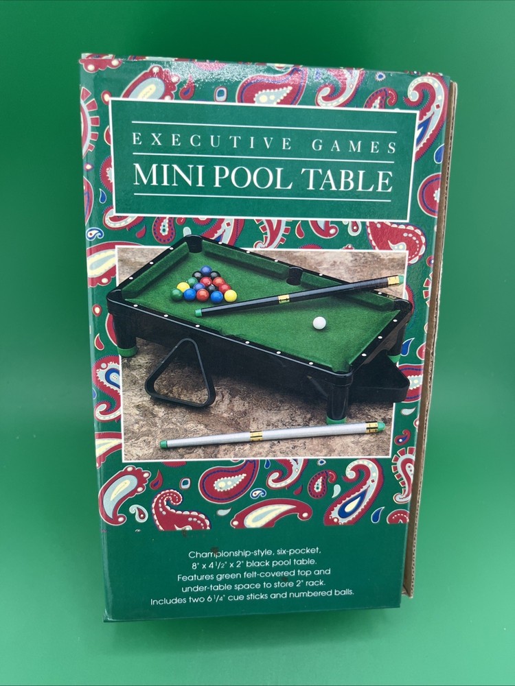 Executive Games Mini Tabletop Pool Table | New In Box