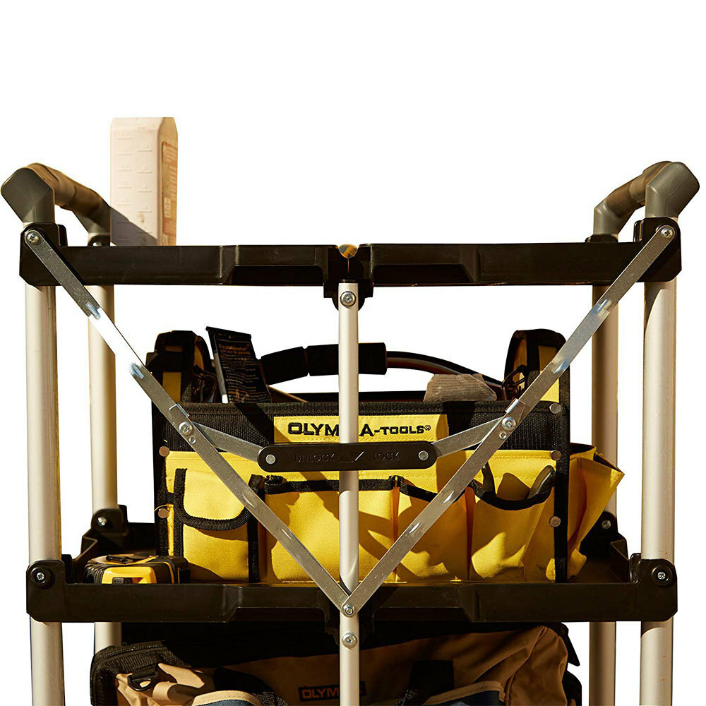 Folding Portable Tools Rolling Cart Ergonomic Easy Use