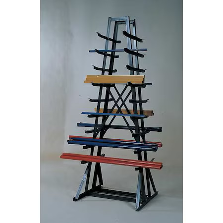 Jarke Cr-833 Horizontal Storage Rack, 9 Arms, 84Inx7ft