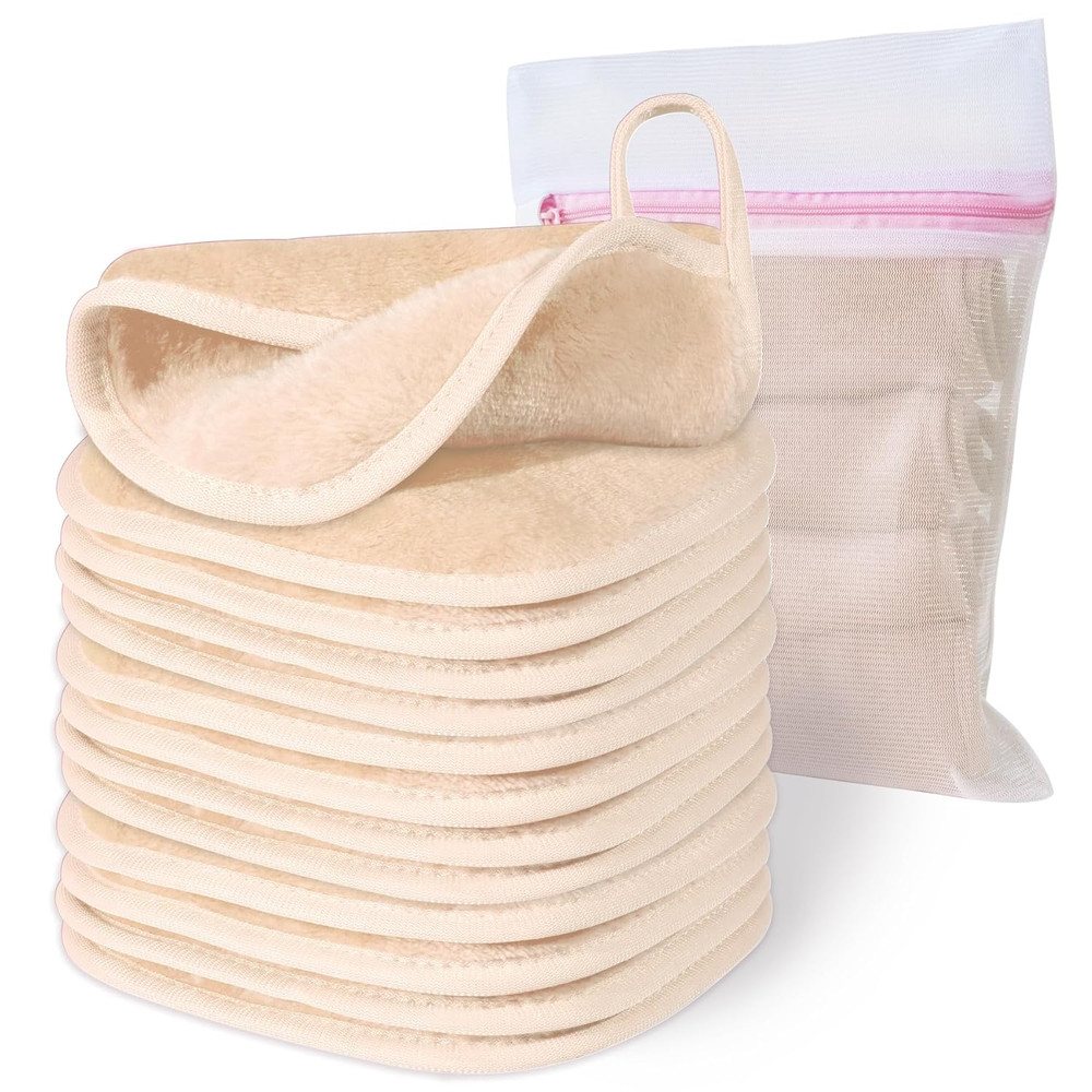 Makeup Remover Cloths 12 Pack Beige