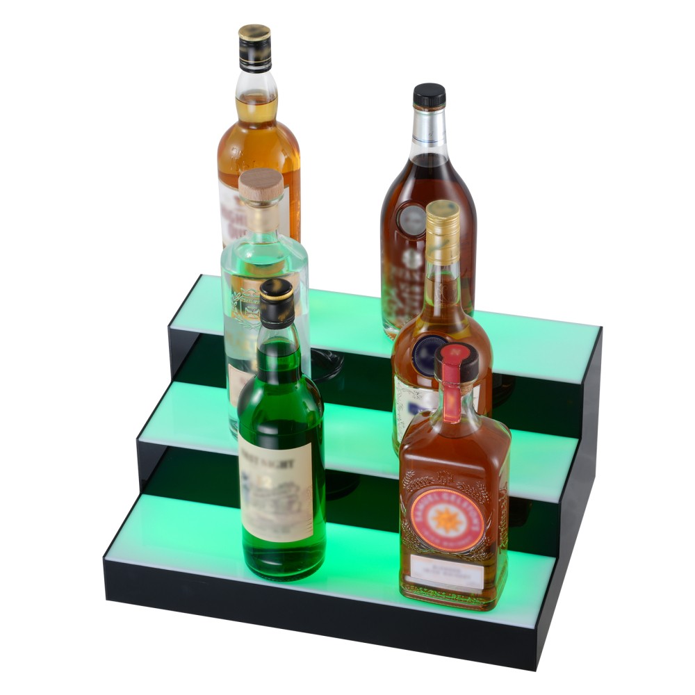 LED Lighted Bar Shelf Display, App & RF Remote Control, 16 inches