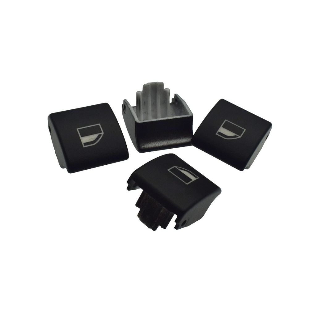 Power Window Switch Button Cover Caps 4PCS 61316902183 For BMW E46 E90 M3 X3 X5