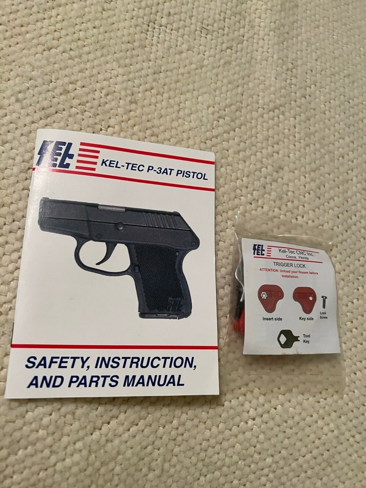 Kel-Tec P-3AT Owners Manual with Gun Lock