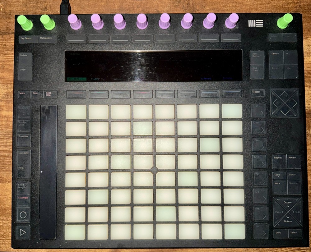 Ableton Push 2 Controller Instrument TESTED WORKS, NO POWER CABLE, STICKY ISSUE