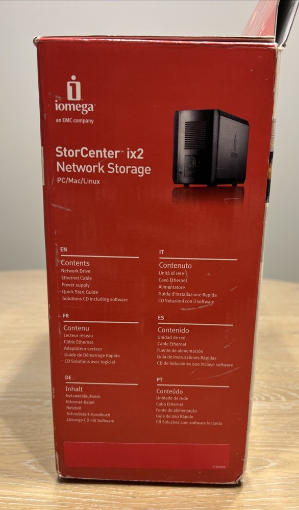 Iomega storcenter ix2 2TB Network Storage Center PC/Mac/Linux