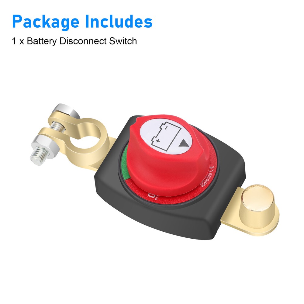 Battery Disconnect Switch Isolator Cut-Off Power Master Battery Switch Marine