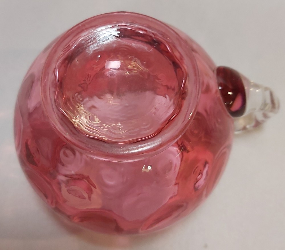 Cranberry Coindot Creamer