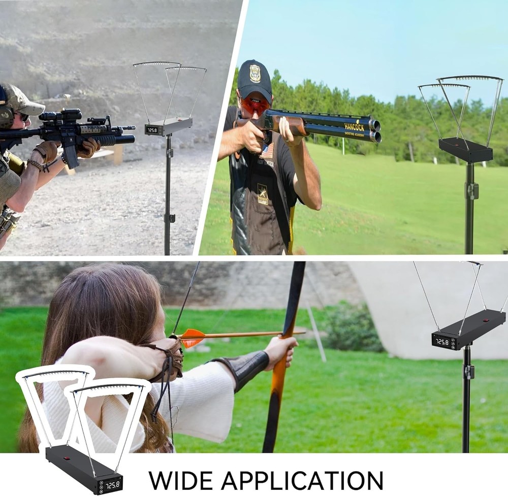 Versatile Chronograph for Archery & Shooting: LCD Speed Measurement Device