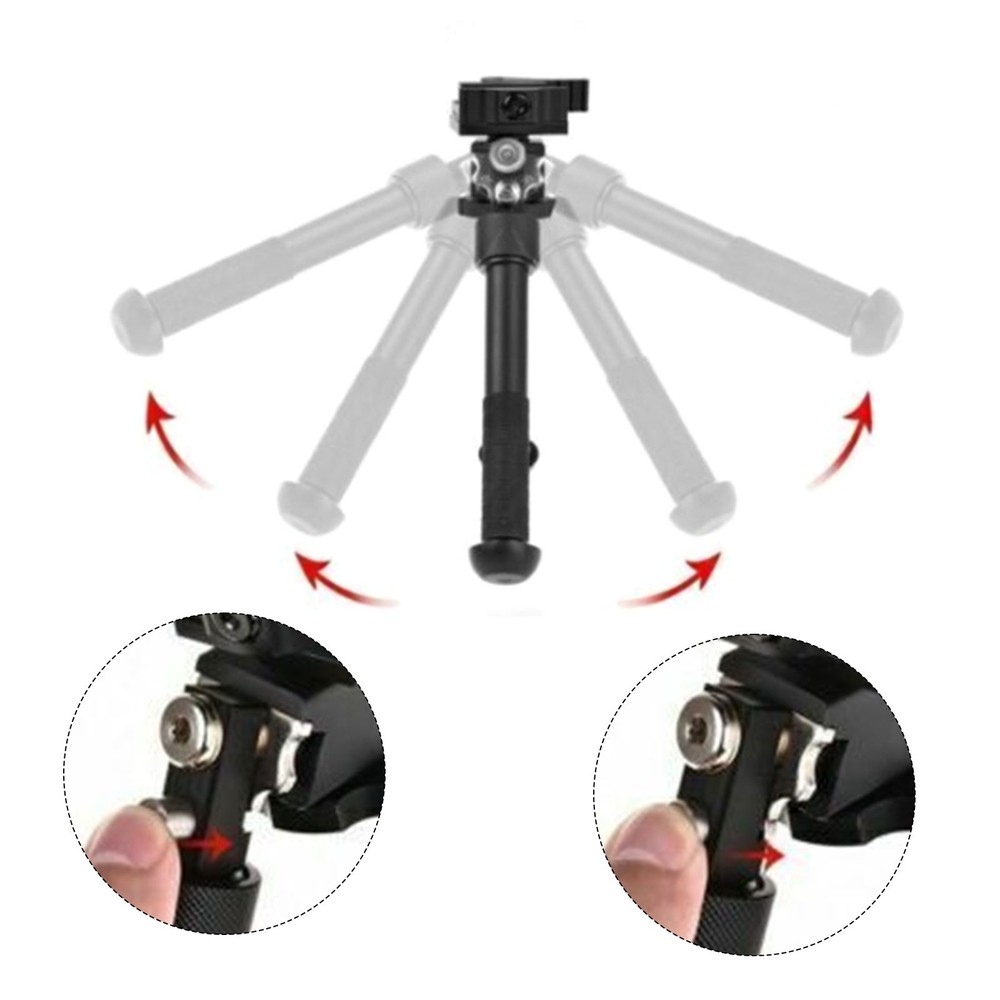 6.5- 9" Foldable Adjustable Bipod Combination for M-lok Picatinny System