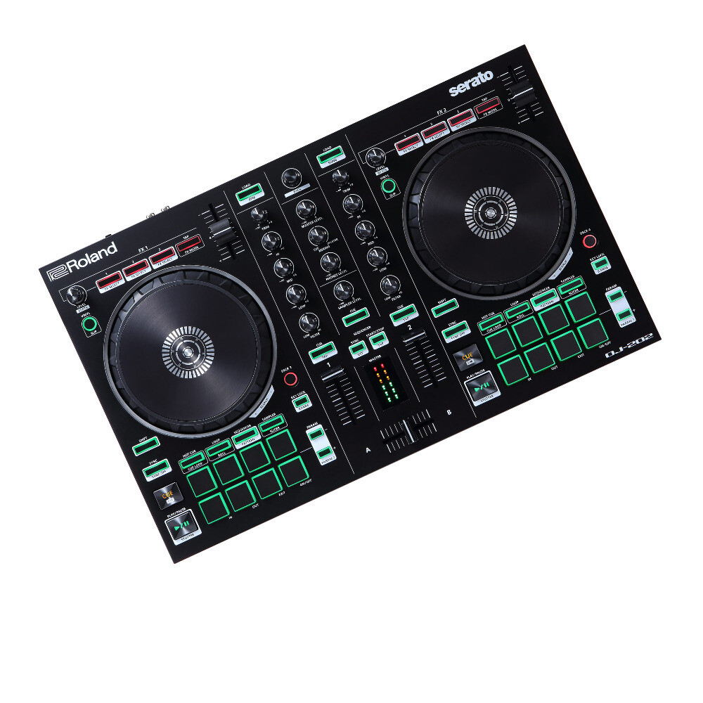 Roland DJ 202 Lightweight Design Two Channel Four Deck Serato DJ Controller