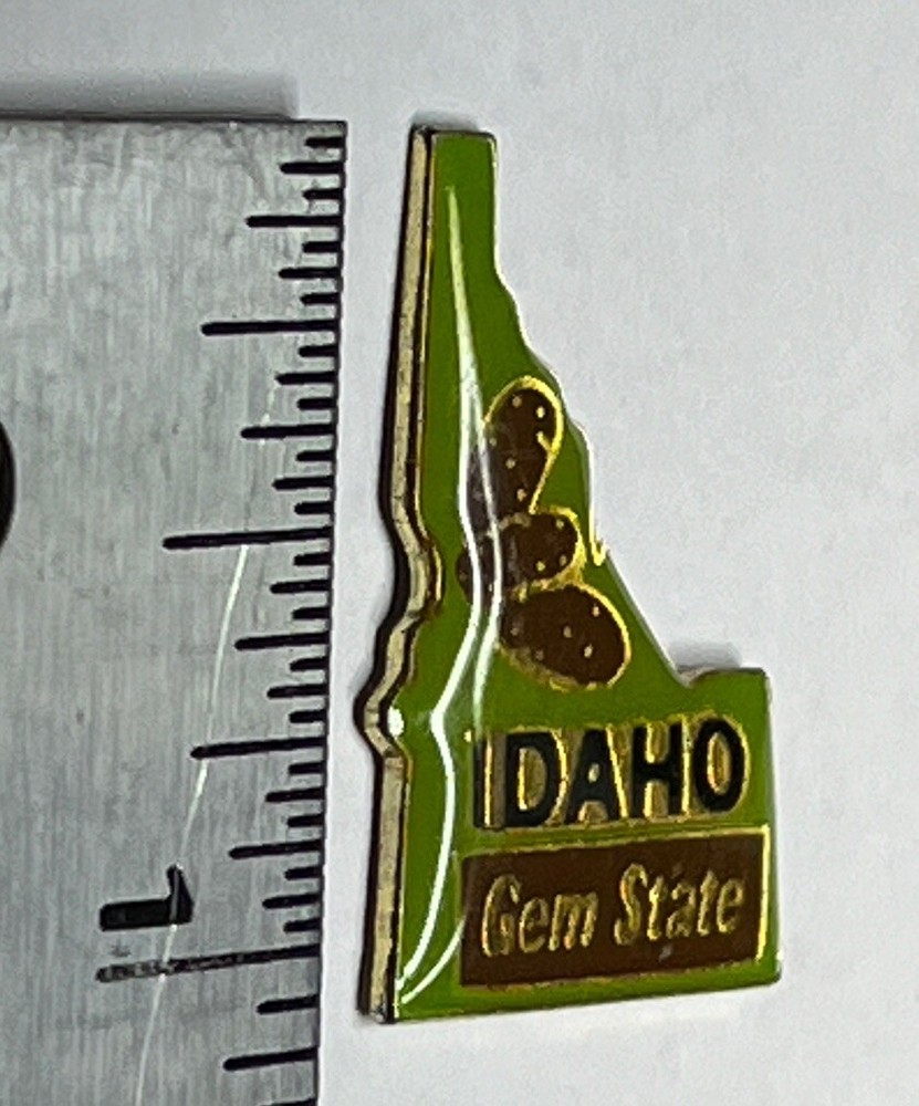Idaho Lapel Pin State Shaped Souvenir Gem State