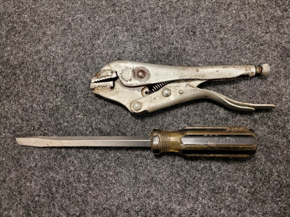 Two  JOHN DEERE Tools!  Screwdriver And Pliers, AYTC Program!  Vintage