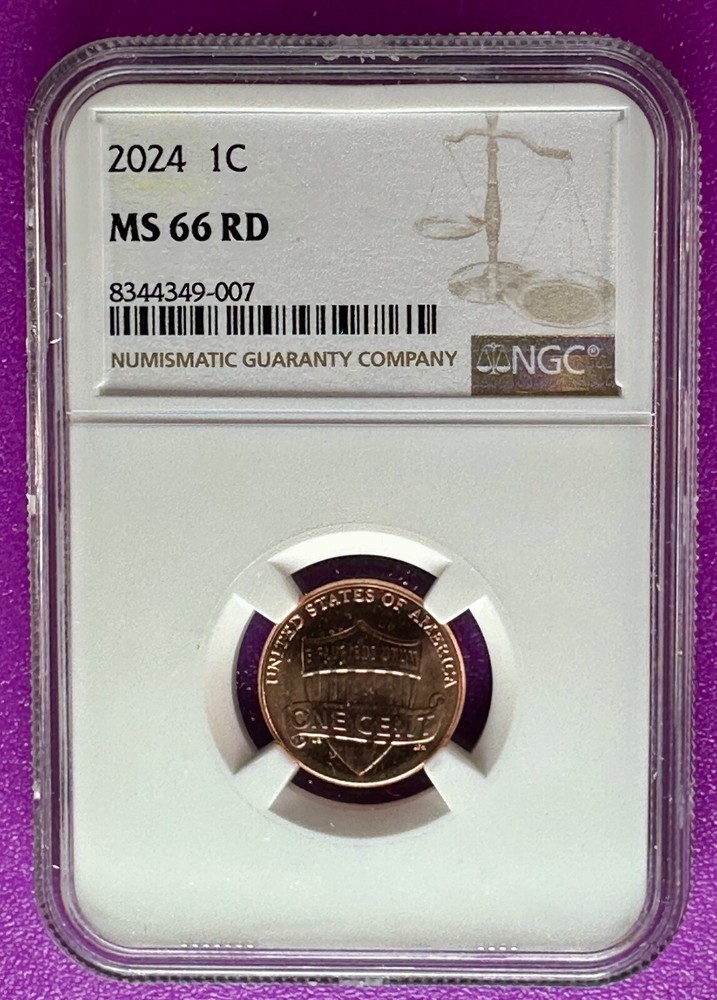 2024 1c Lincoln Shield Cent NGC MS66RD