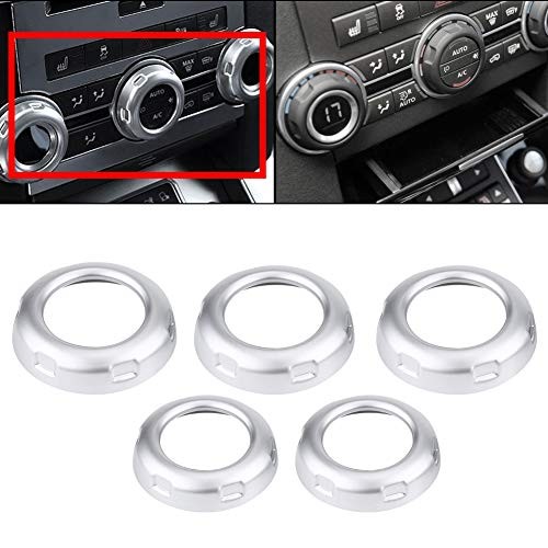 Anti Scratch Silver Chromed Dustproof Volume and Air Conditioning Knobs Trim