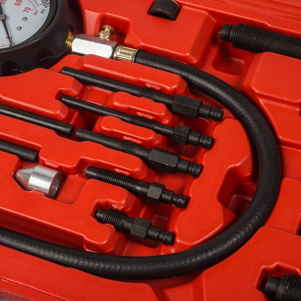 Diesel Engine Cylinder Compression Tester Pressure Test Tool Kit Direct Indirect