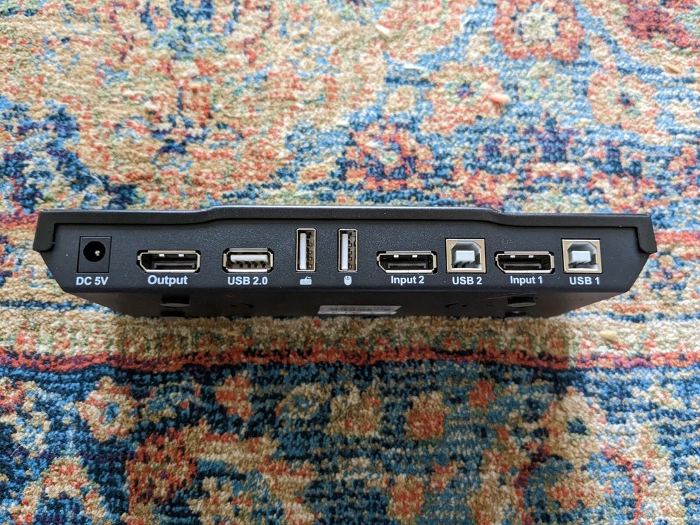 4K TESmart 2 Port DP Switch