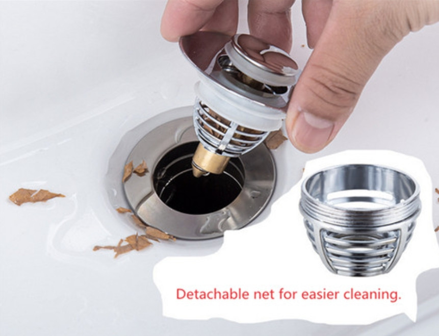 Universal Drain Magic Sink Stopper - Instantly Replace Broken Stoppers