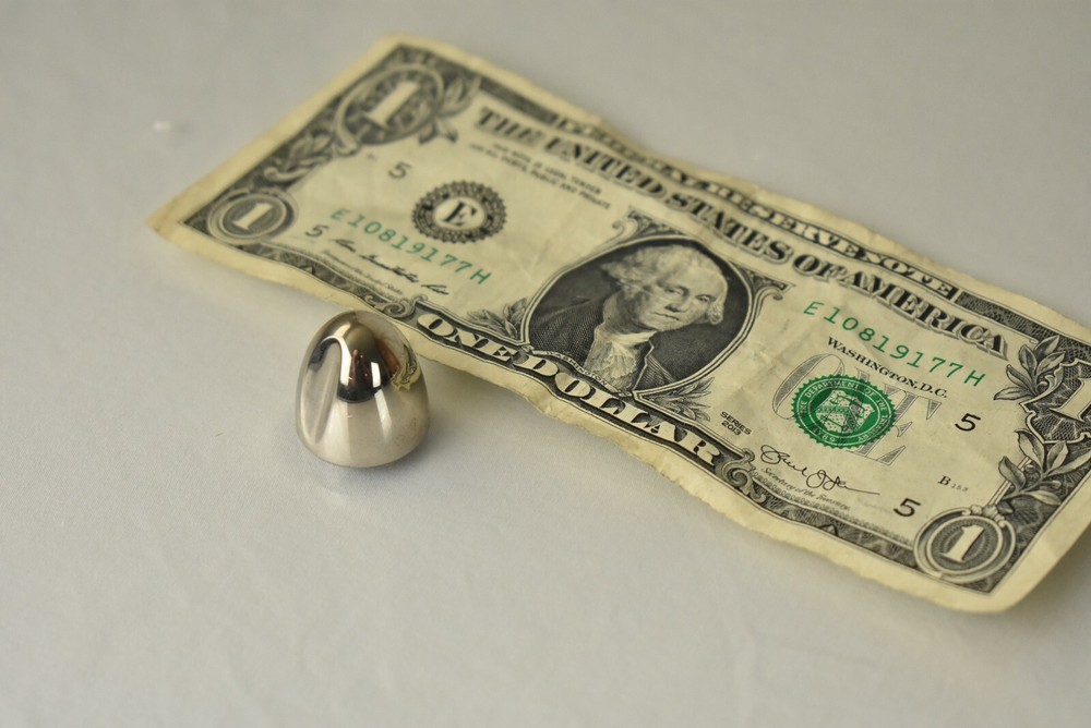 Beautiful Potentiometer Solid Chrome Silver Component Knob Detented Volume