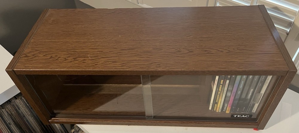 vintage Teac cd storage