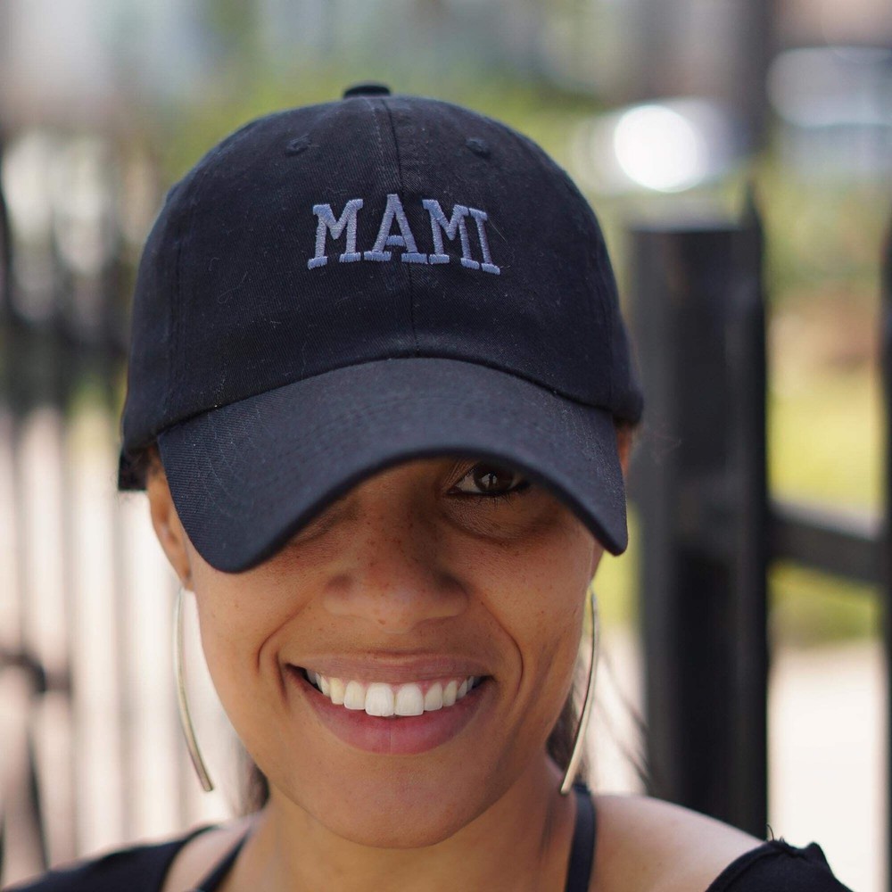 MAMI (strapback cap) - dad baseball polo cotton hat - Black White Grey Red