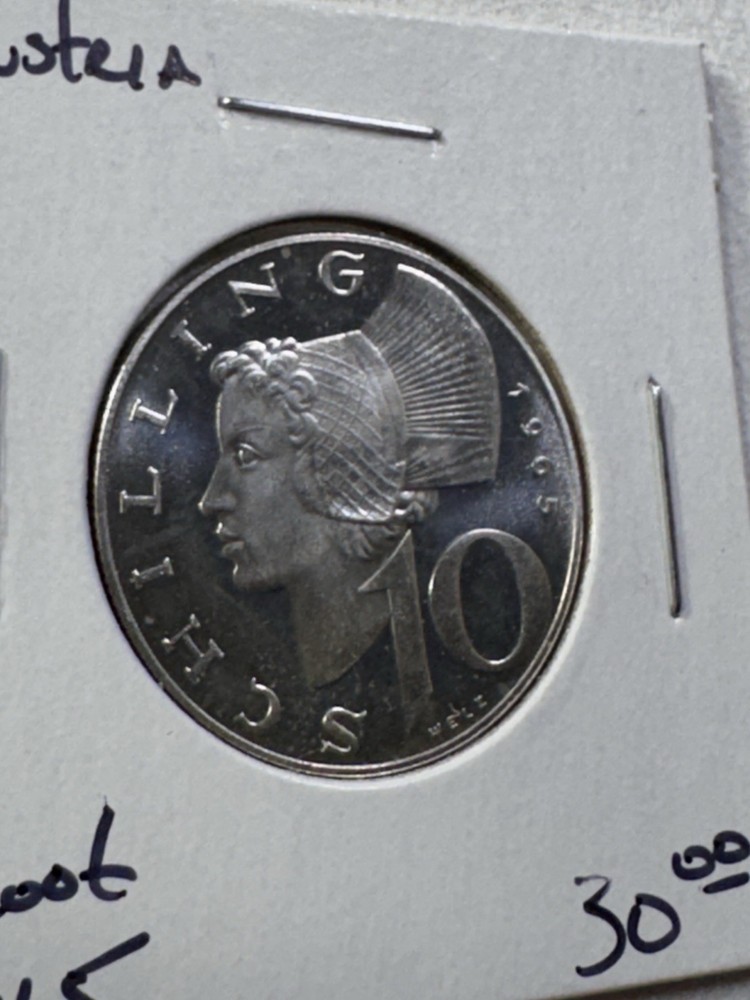 1965 Austria 10 Schilling Silver Proof Coin