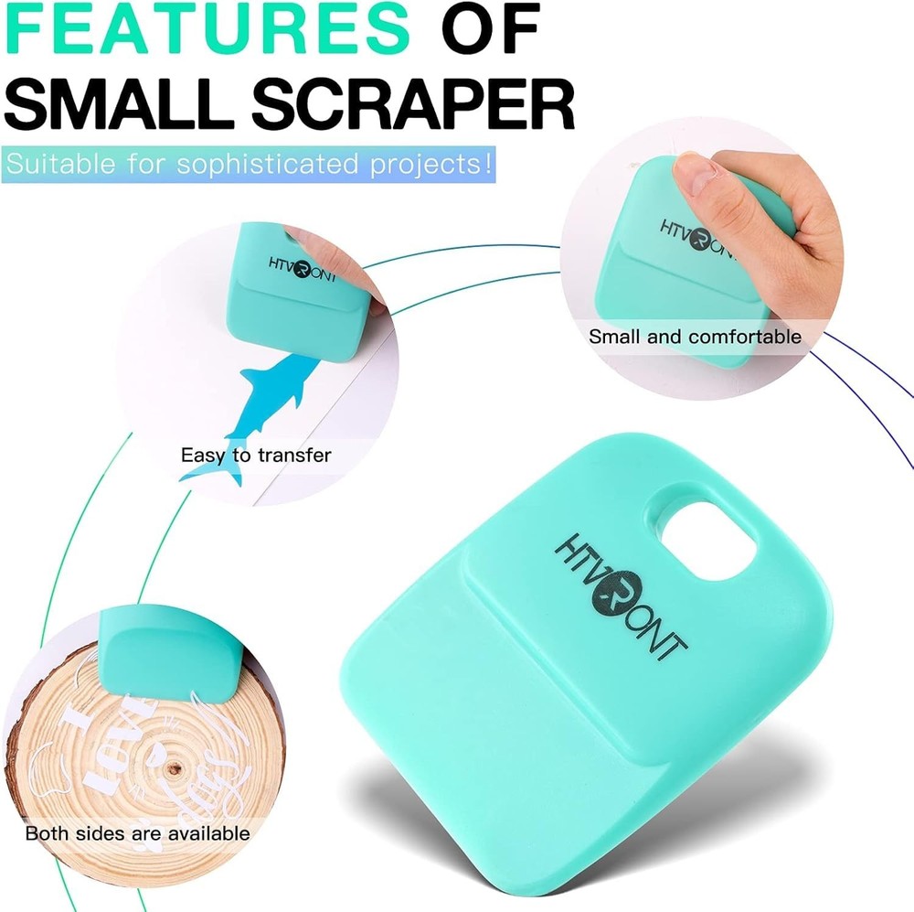 Vinyl Scraper - 2Pack Scraper Tools for Vinyl, Craft Weeder Vinyl Tool Kit Ba...
