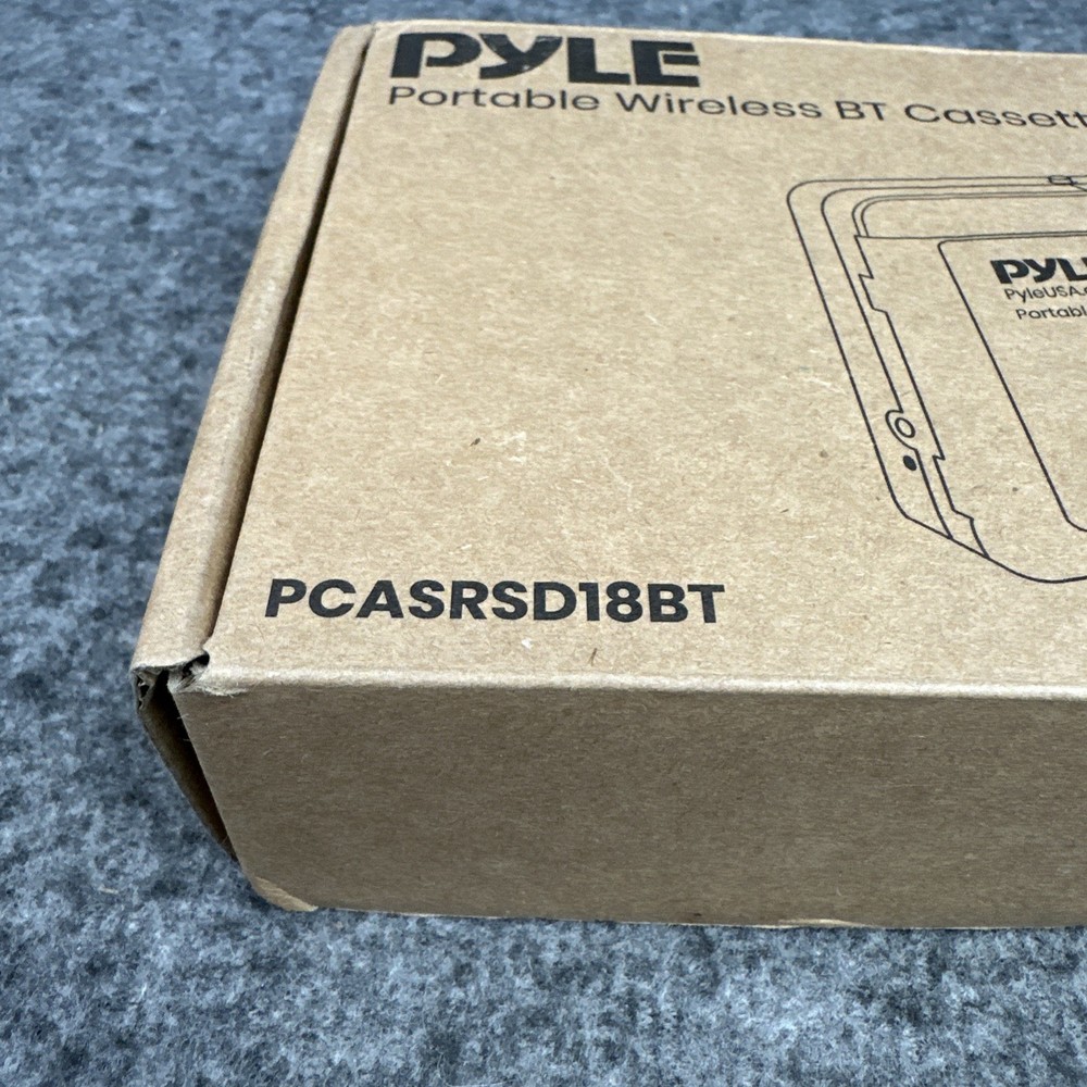 PYLE Portable Wireless BT Cassette Player BLUE PCASRSD18BT