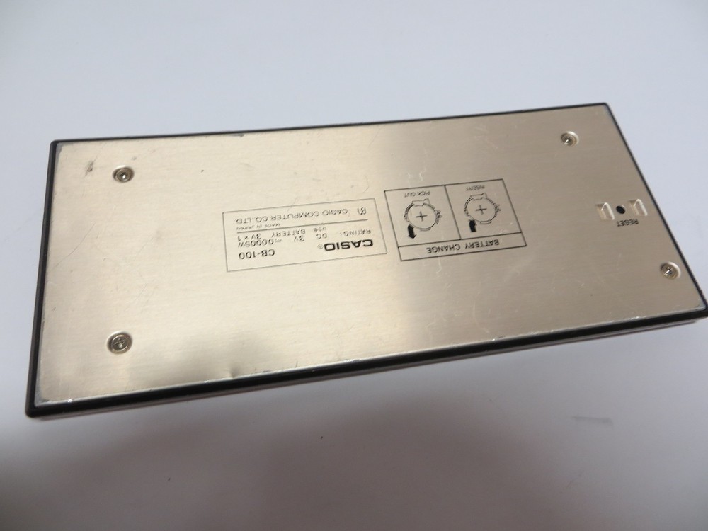 Casio CB-100 Checkbook Electronic Calculator Vintage Math Tested Works