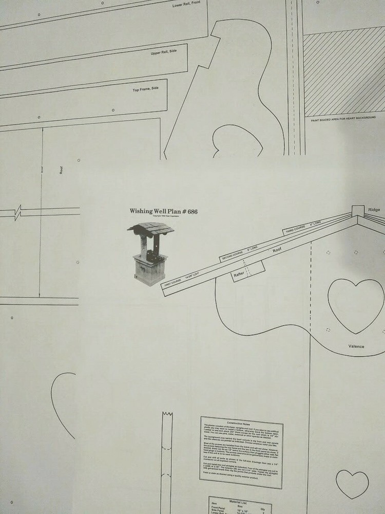 Blueprint Plan To Make Backyard Wishing Well Planter