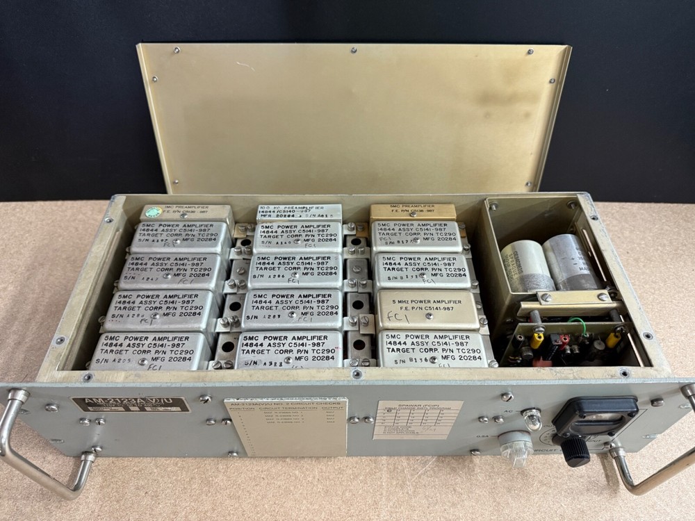 Frequency Electronics RF Amplifier FE70 FE 70 Working MIL-Spec Ham Radio